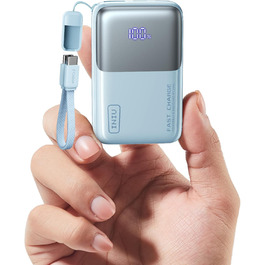 Power Bank INIU 45W 10000mAh з USB-C, mini повербанк для ноутбука, iPhone, Samsung, MacBook, iPad, аккумуляторний зарядний пристрій, блакитний