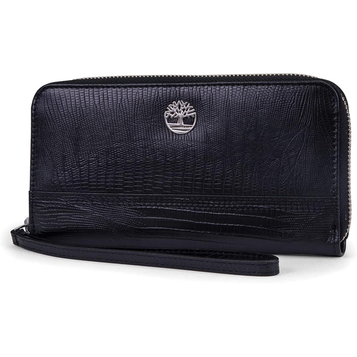 Timberland Women's Leather RFID Zip-Around Wallet Clutch with Wristlet Strap