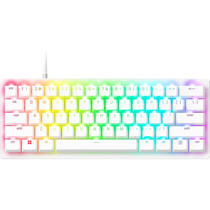 Клавіатура Razer Huntsman V3 Pro Mini - 60% з Red Switch (Аналоговий оптичний перемикач, PBT-клавіші, USB-C, QWERTY US)