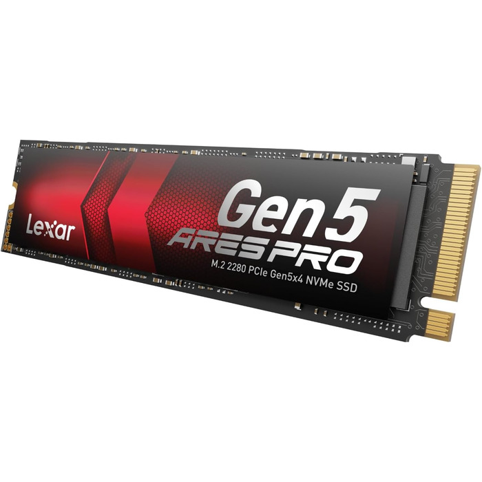 Lexar ARES PRO 1TB Gen5 NVMe M.2 SSD: PCIe 5.0, 14000 МБ/с для ПК, ноутбуків, PS5