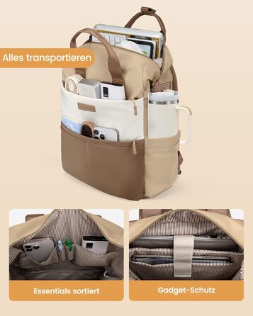 LOVEVOOK Рюкзак для жінок з відділенням для ноутбука 15.6 дюймів, шкільний, для подорожей, університету, бізнесу, водонепроникний, 15.6', хакі