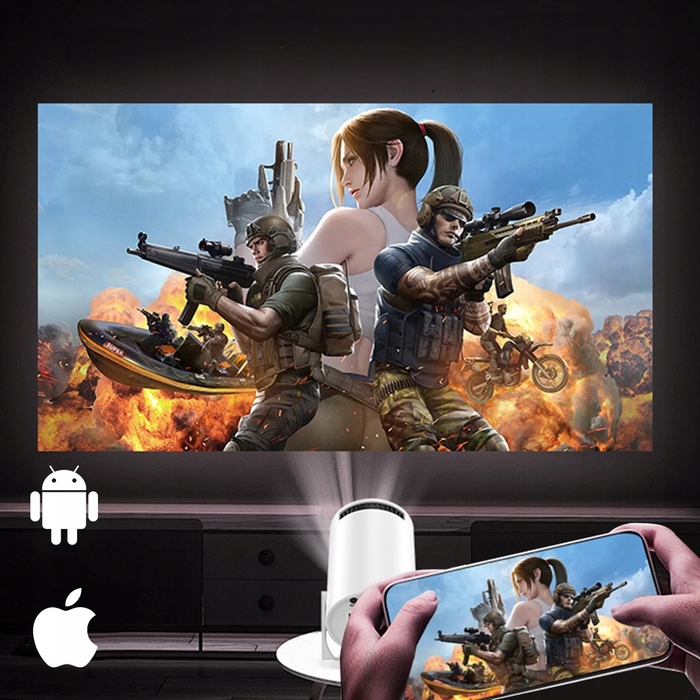 Портативний LED-проектор Zenwire 4K з Wi-Fi