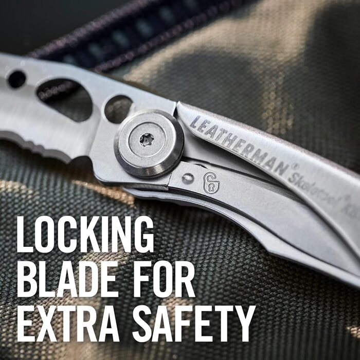 Leatherman Skeletool KBX – High-quality multi-tool with 2 practical tools – Small and compact tool for everyday use – Stainless steel