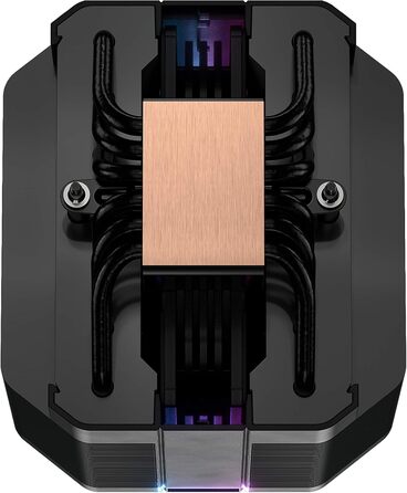 Охолоджувач процесора Cooler Master MasterAir MA620M з RGB підсвічуванням - кулер з двома радіаторами, 6 heatpipes та тихий вентилятор SF120R
