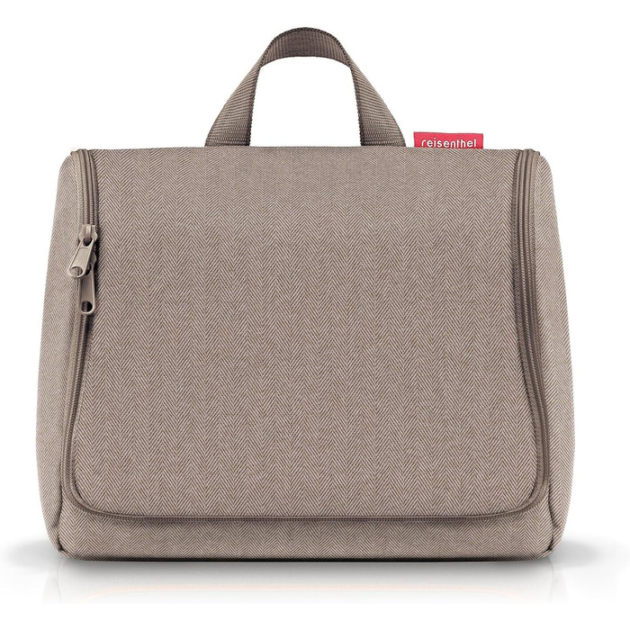 Сумка-органайзер Reisenthel Toiletbag XL з гачком, водонепроникний матеріал Herringbone Mokka