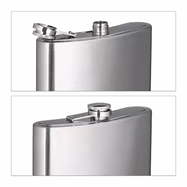 Relaxdays Stainless Steel XXL Flask, 1.8L