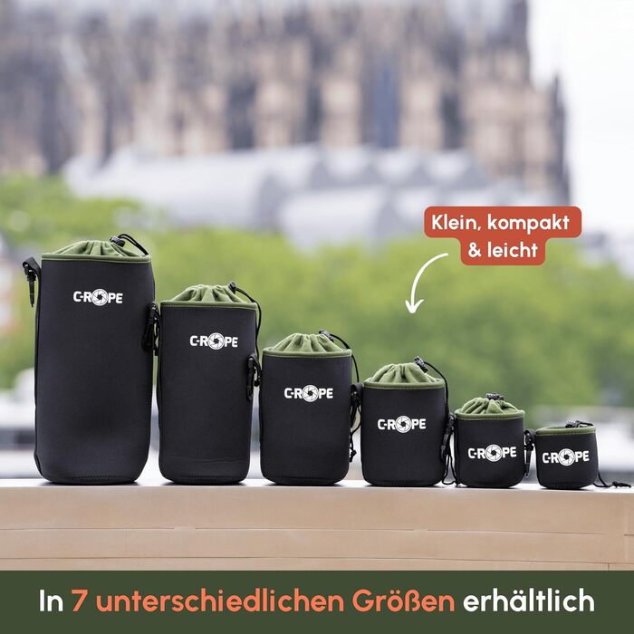 Чохол для об'єктива C-Rope Neopren з флісовою підкладкою, кобура для об'єктивів та аксесуарів, розмір XXL