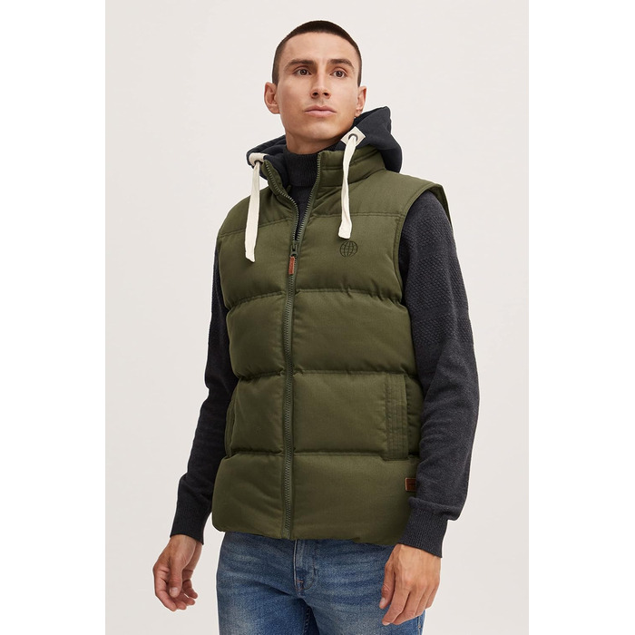 Чоловіча водонепроникна куртка Blend BHJen Outdoor з капюшоном та кишенями, Regular fit, Dusty Green (70595)