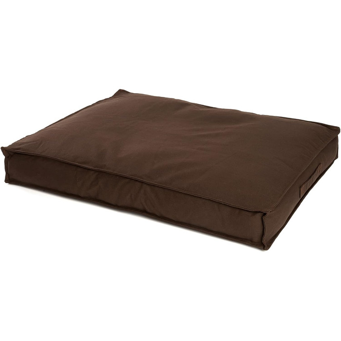 Premium Dog Bed, Dog Mat, Washable Canvas, Orthopedic Memory Foam, Viscoelastic Filling, Soft Dog Bed for Small Dogs, Vintage Canvas Fabric, Mattress PDB1007 S 65x50 Dog Sofa (L 90 x W 70 x H 15 cm, brown)
