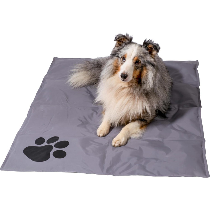 Kühlmatte für Hunde von dobar® - selbstkühlende Liegematte für Hunde und Katzen - 99,5 x 70 cm - Grau