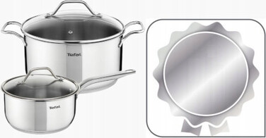 Каструля з кришкою Tefal Intuition для індукційних плит, нержавіюча сталь, 2,9 л, 20 см
