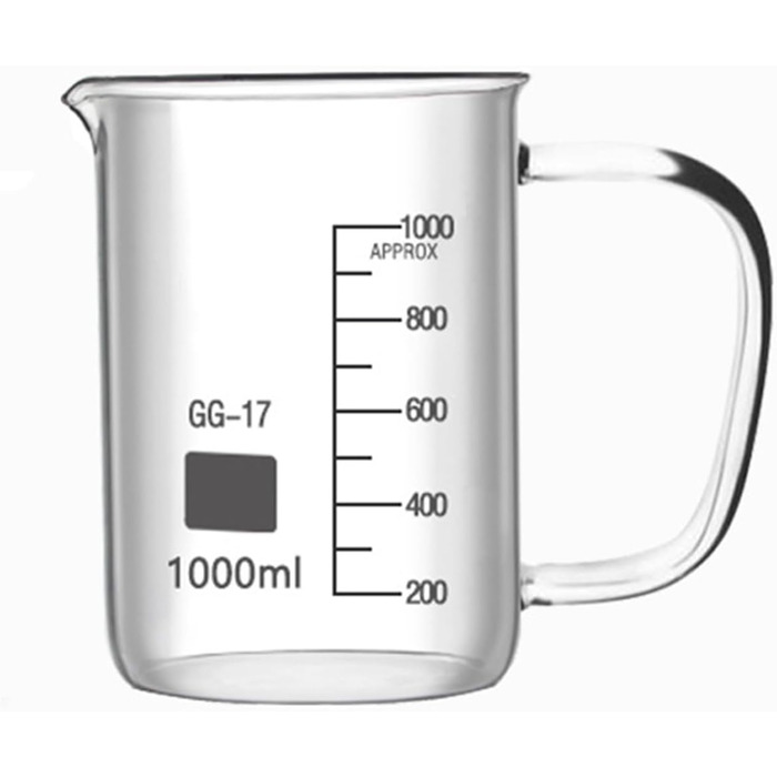 2000ml, Glass measuring cup, Borosilicate glass beaker