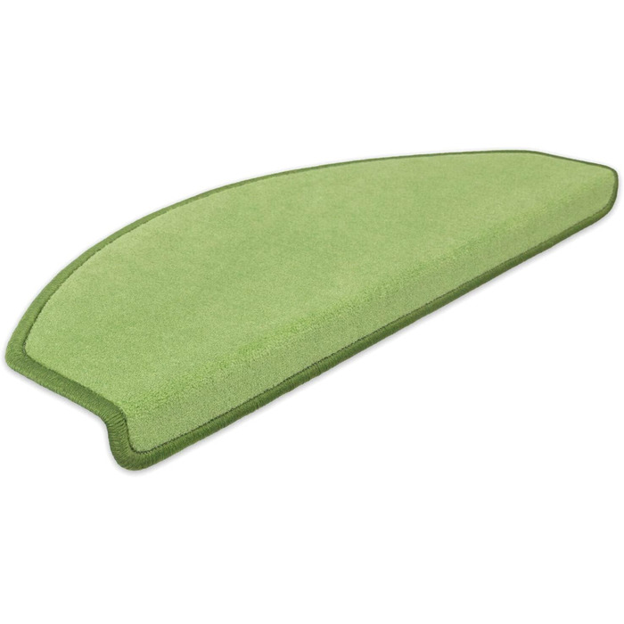 Kettelservice-Metzker® Step Mats Vorwerk Uni Single and Value Set Olive Green 14 Pieces Half-Round Olive Green 14 Pieces