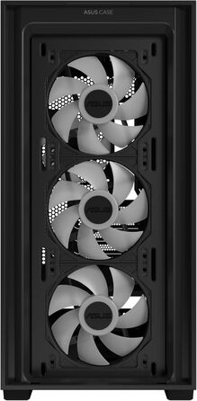 Корпус ПК ASUS A21 Plus TG ARGB Black MicroATX з RGB підсвічуванням, Mesh-панель, підтримка 360-мм радіаторів та відеокарт до 380 мм