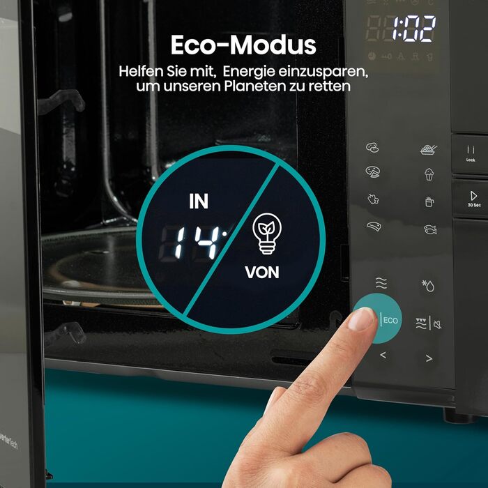 Мікрохвильова піч Hisense H20MOBS4HI 25 л з InverterTech, керамічним покриттям та цифровим керуванням