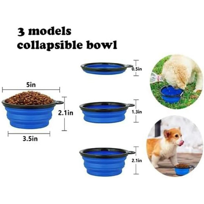 Транспортна сумка для котів та собак, розширювана, складана переноска для кота/собаки, сіра з блакитним, L