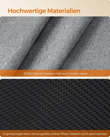 Клітка-вольєр для цуценят Feandrea Oxford, восьмикутна, XL, 112 x 112 x 76 см, з PVC-каркасом та дихаючою сіткою, з кишенею, сіро-сіра, PDC006G01 XL