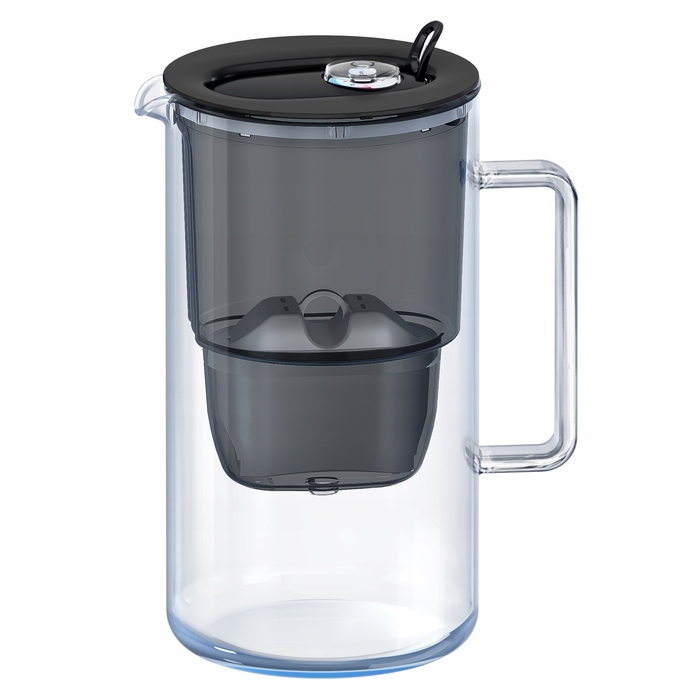 Фільтрувальний глечик Aquaphor Glass, 2,5 л, чорний