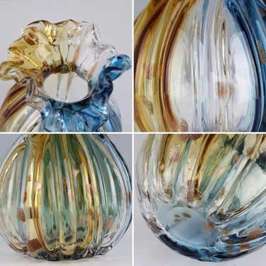 Скляна ваза ручної роботи, велика, сучасний дизайн, для дому, весілля та декору, підходить для квітів