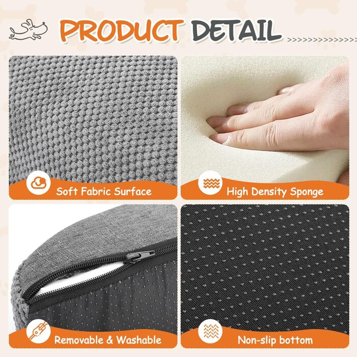 Східці для собак Nobleza: 3 ступені, з роликом для шерсті