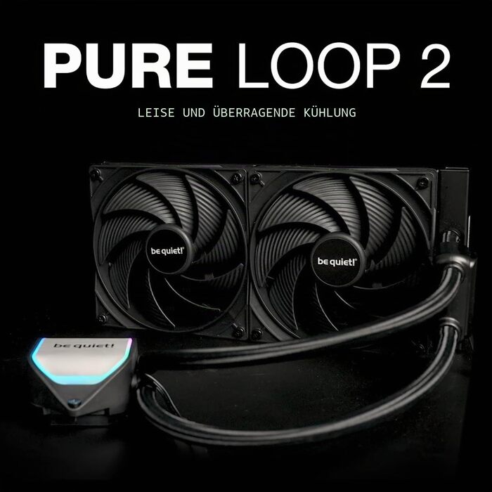 Система рідинного охолодження be quiet! Pure Loop 2 360mm (ARGB, 3x Pure Wings 3 PWM), для AMD та Intel, BW019