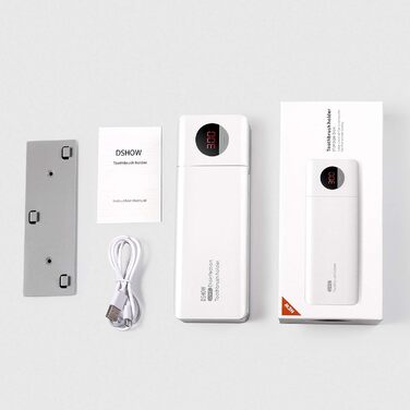 Стерилізатор зубних щіток DSHOW UV з таймером, бездротовий, настінний, 2000mAh, білий