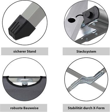 Розкладне ліжко BB Sport для кемпінгу та відпочинку: сталевий каркас, 190x64x41 см, 180 кг, тканина Oxford 600D, сірий колір