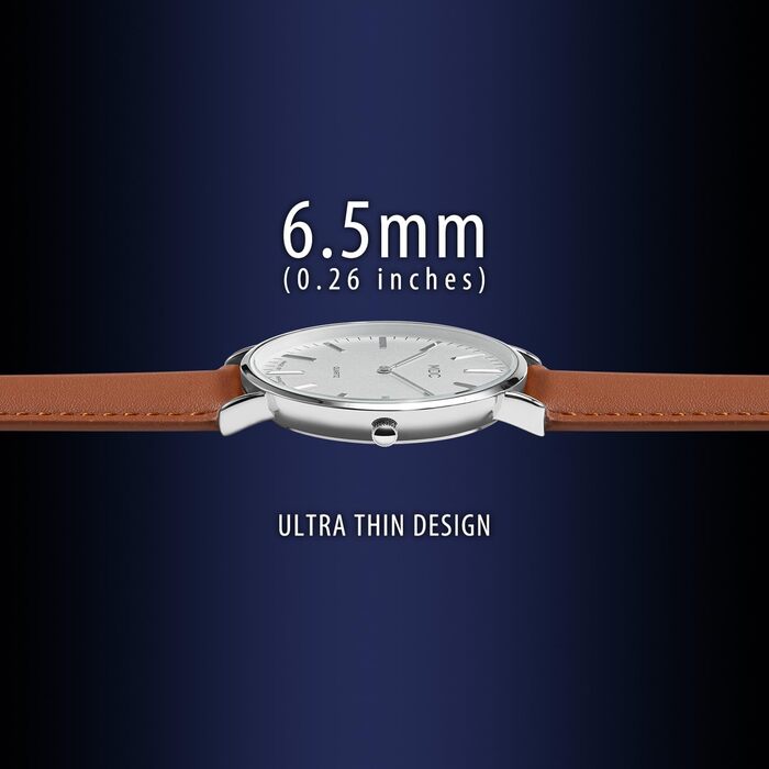 Чоловічий годинник Infantry MDC: мінімалістичний дизайн, кварцовий механізм, шкіряний ремінь (колір: коричневий)