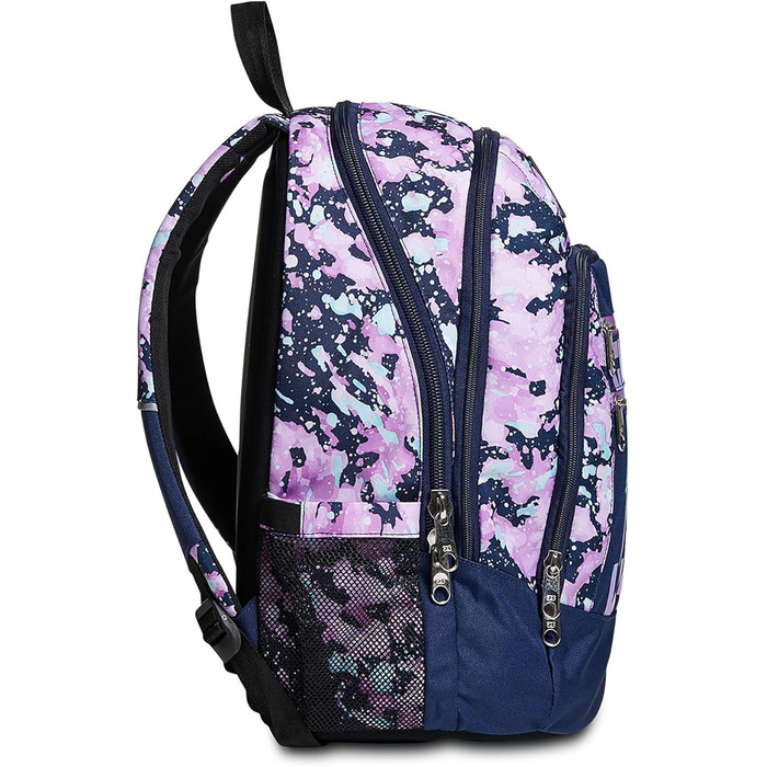 Рюкзак Seven Rucksack Advanced: для школи, університету та відпочинку. Об'ємний рюкзак для підлітків, дівчаток та хлопчиків з відділенням для ноутбука та кишенькою для пляшки. Кольори: рожевий, фіолетовий, темно-синій III