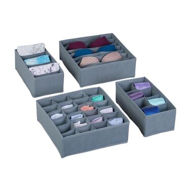 Relaxdays Drawer Organizer 4-Piece Set