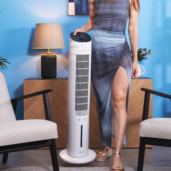 Охолоджувач Cecotec EnergySilence SkyCool 60W, 3L, для ефірних олій, 3 швидкості, 50° осциляція, білий