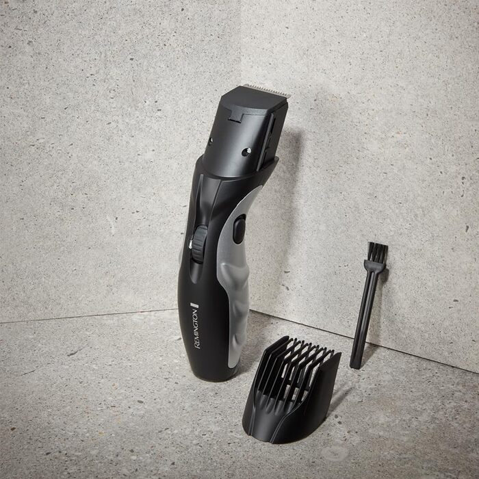 Триммер для бороди Remington MB320C Schwarz: професійний набір з керамічними лезами (0.4-18 мм), 9 налаштувань довжини, акумулятор/мережа, LED-індикатор