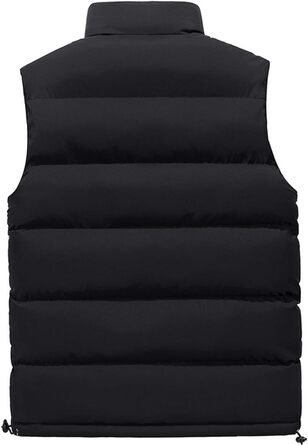 Чоловіча степкова жилетка ASKSA з коміром-стійкою, без рукавів, Slim fit, для активного відпочинку, чорна