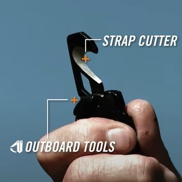 Gerber Multi-Tool with 9 functions and belt clip, Crucial, with belt cutter and liner-lock locking mechanism, open length: 9.1 cm, Black, 31-001518