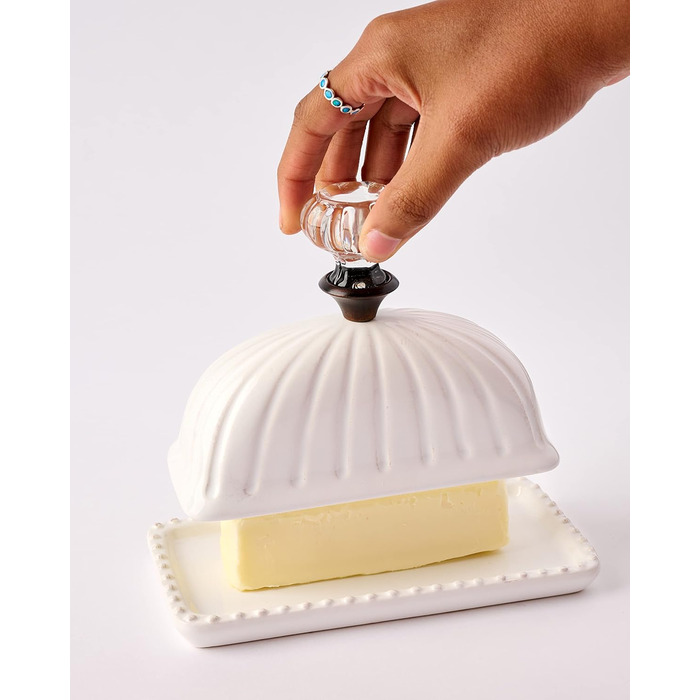 Mud Pie Turkish Door Knob Butter Dish