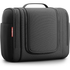 Чоловіча/Жіноча/Дитяча дорожня косметичка-органайзер Travelaner 7л, 3-в-1, чорна, водонепроникна