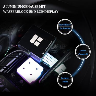 TR Hyper Vision 360 UB ARGB Black: Смарт-система водяного охолодження CPU з LCD-дисплеєм 3.95