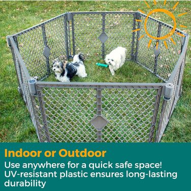 Лейтстілл для собак North States MYPET Petyard Laufstall: 6 панелей, 66 см, для дому та вулиці
