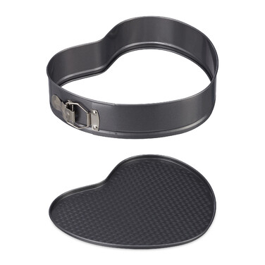 Relaxdays Heart Shaped Cake Pan Set of 3
