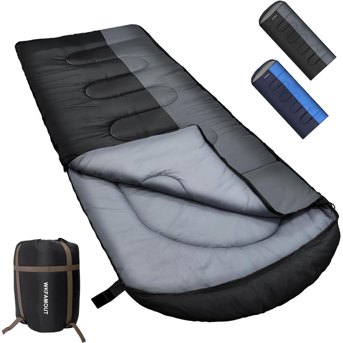 Сплячий мішок Outdoor для дорослих, машинного прання, зимовий, водонепроникний, 3-4 сезони з компресійним мішком. Підходить для кемпінгу, походів та подорожей. Температурний режим: 0°C (комфортний 5°C). Розмір: 220x85 см. Колір: Рожевий (також доступний Ч