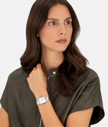 Жіночий годинник Liebeskind Berlin – Квадратний годинник 28x28 мм, водостійкий 3 ATM, ремінець з нержавіючої сталі, шкіри або мікросітки – Сучасний та універсальний (срібний / золотий)