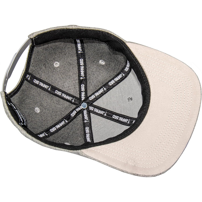 Кепка бейсболка Jumping Bird • Знімна кепка-снуд • Фетр, унісекс, сірий • Легко миється