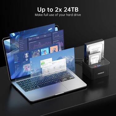Док-станція для HDD/SSD FIDECO, USB 3.0, 2.5/3.5