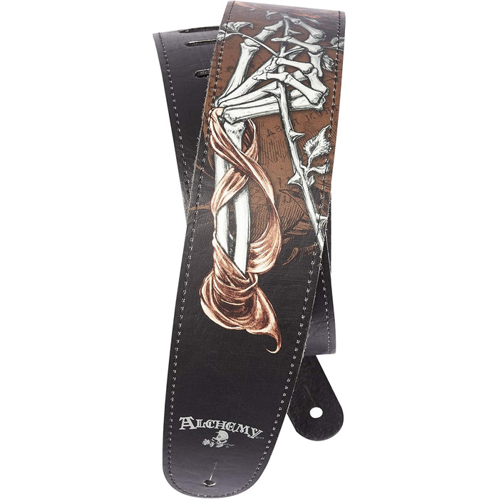 Ремінь для гітари D'Addario Alchemy Leder, Cryptorosa, шкіряний