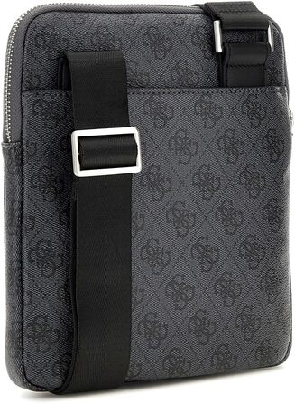 Чоловіча сумка Guess Vezzola Smart Crossbody Flat чорна з мультилоготипом, артикул UBS25GU01 HMEVZLP2223