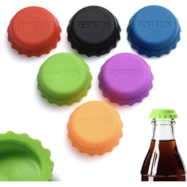Bottle Caps - High-Quality Silicone Crown Caps - Reusable Beer Bottle Caps - Practical Bottle Caps for Glass Bottles (60 Pieces)