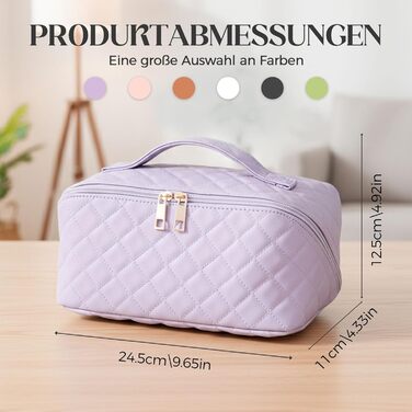 Водонепроникна степкова косметичка для подорожей, чорна, з подвійним замком, з PU-шкіри