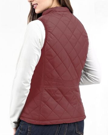 Жіноча пуховик NY Thread Pufferwete: легкий, з коміром, утеплений, на блискавці, чорний (L, Бордовий)