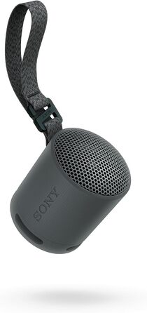 Портативна Bluetooth колонка Sony SRS-XB100 чорного кольору: волого- та пилозахист IP67, до 16 год роботи, ремінець для перенесення