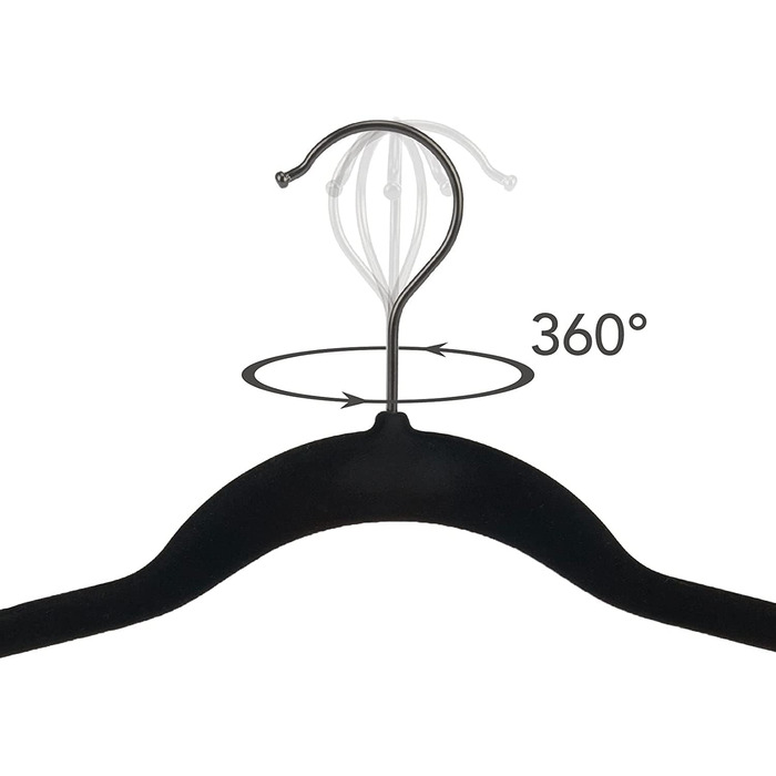 Плечики для одягу Ediesi, 50 шт., сірі, з антиковзаючим покриттям, м'які, тонкі, для штанів, сорочок, спідниць, костюмів (50 шт., сірі без плечиков)